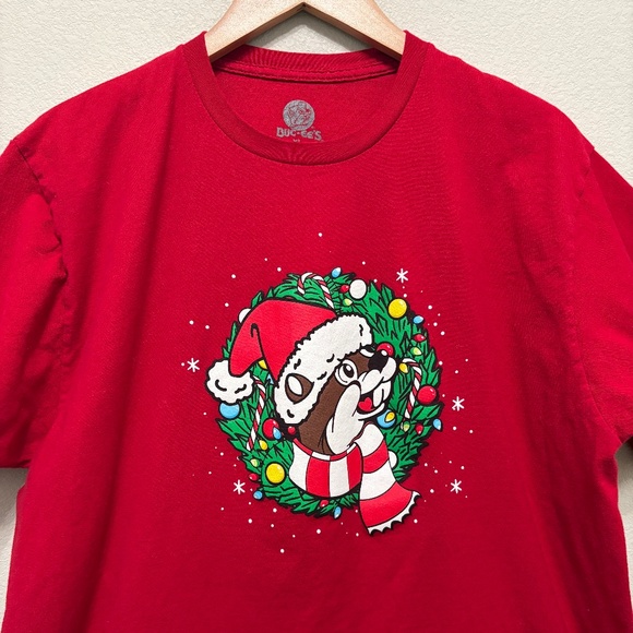 Buc-ee's Red Christmas T-shirt XL - Picture 1 of 6